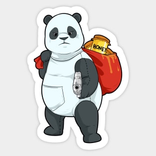 Bear in Disguise | Panda Bears, Guns & Honey Sticker